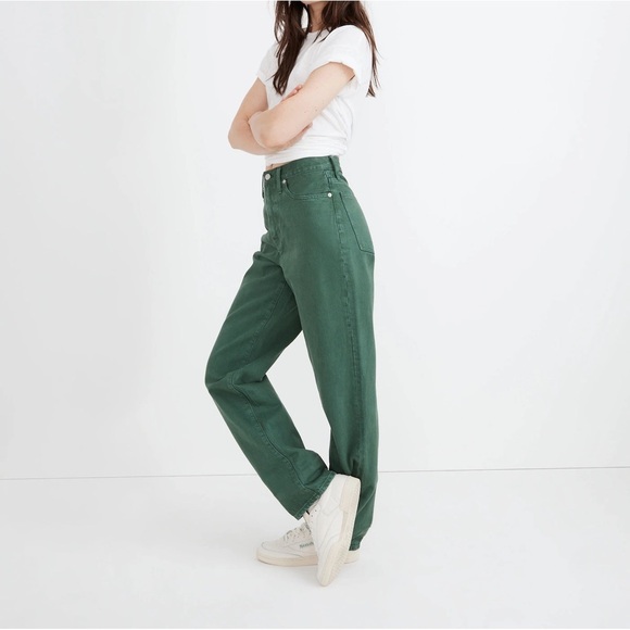 Madewell Baggy Straight Jeans: Garment-Dyed Edition - Picture 3 of 12